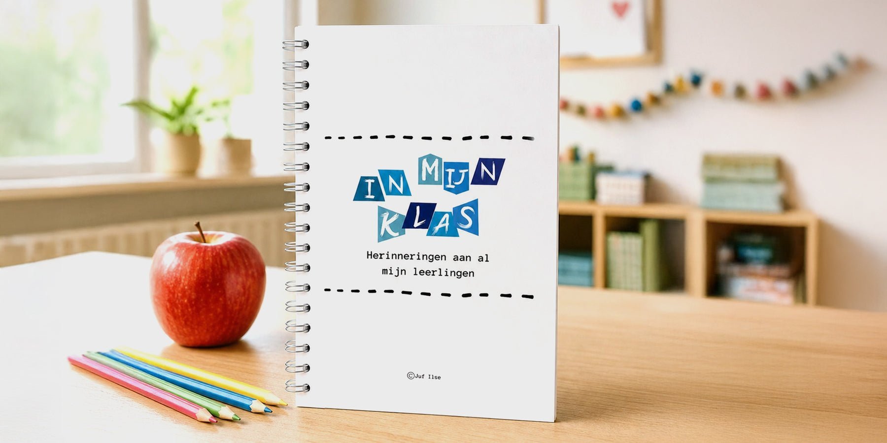 Houd basisschoolherinneringen vast en win dit Juf Ilse schoolfotoboekset - Happlify