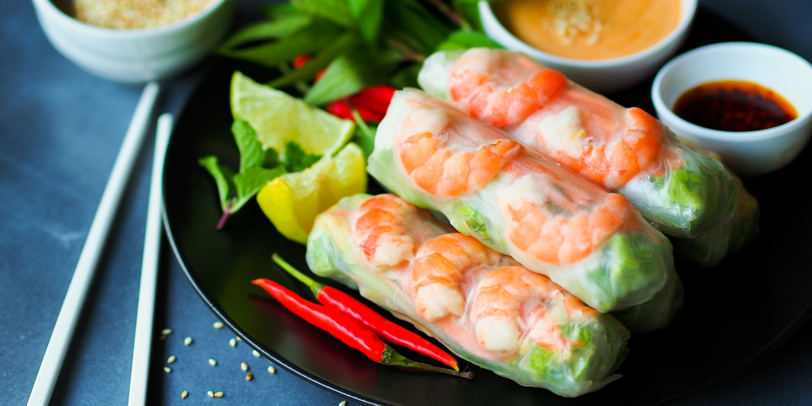 Frisse springrolls met garnalen: een perfect lenterecept