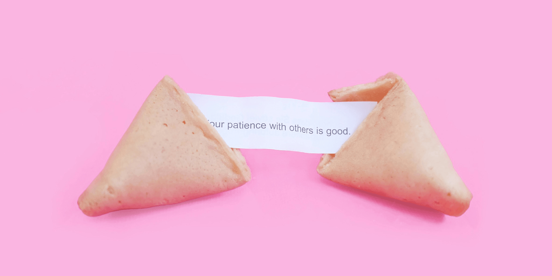 Gelukssymbool: fortune cookie - geluk zit in een klein koekje - Happlify