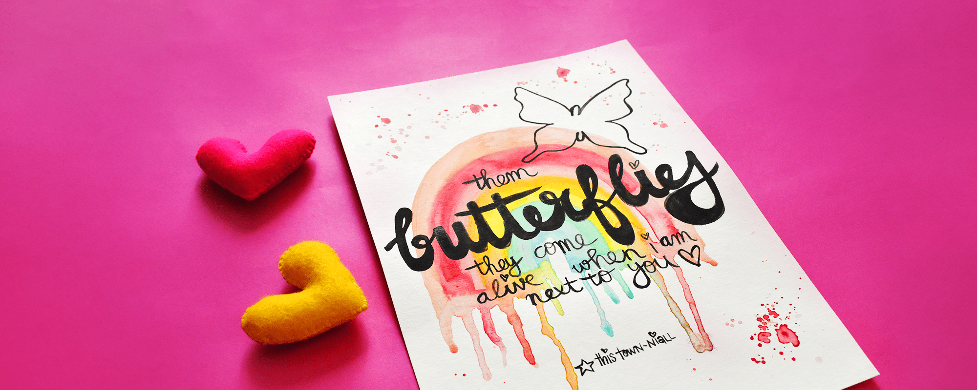 Happy DIY tutorial: Maak een waterverf quote poster met Revlie