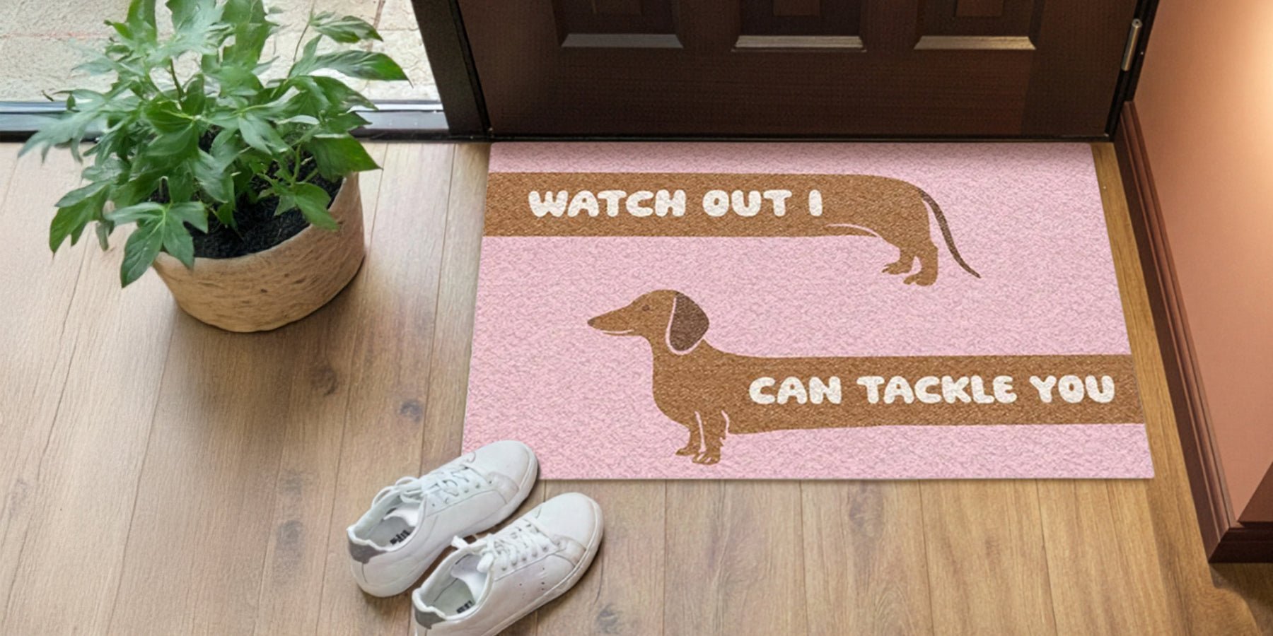 Een warm welkom met een persoonlijke deurmat