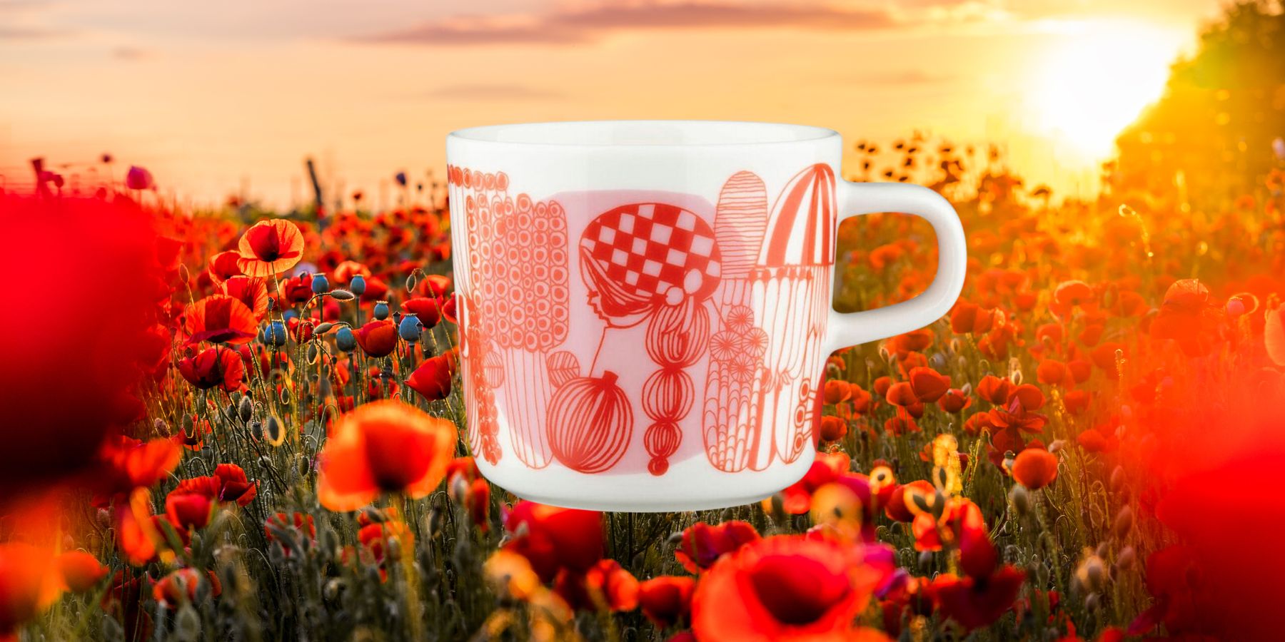 Marimekko Siirtolapuutarha beker – een klein kunstwerk voor je koffie - Happlify