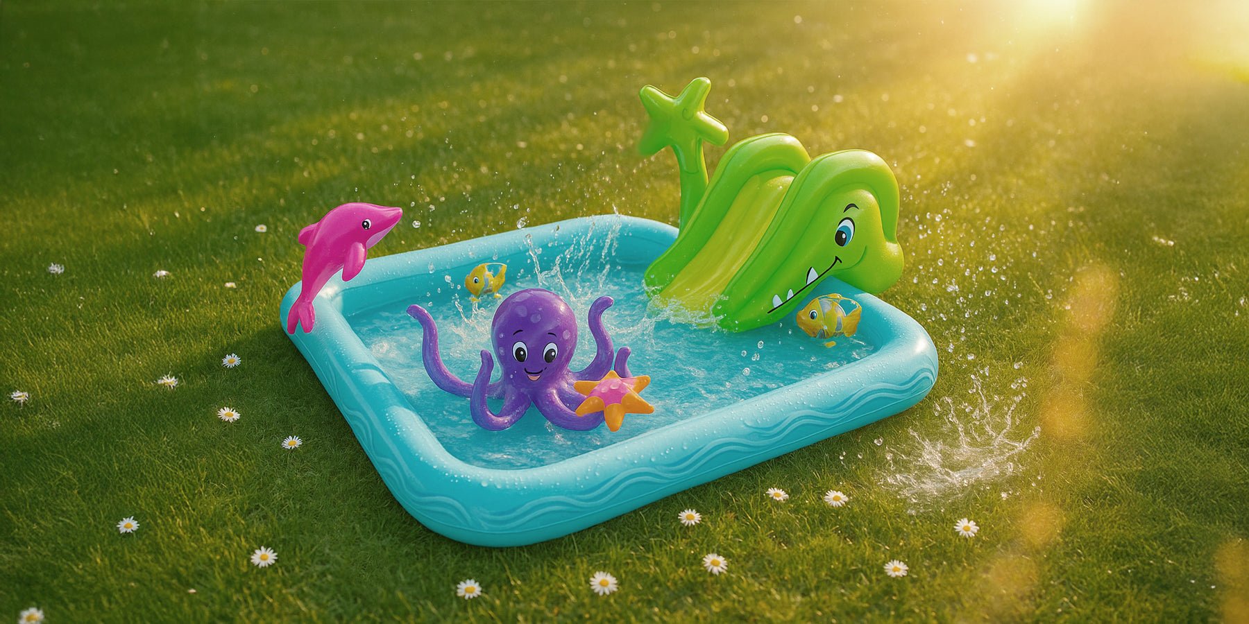 Zwemparadijs in eigen tuin met het Bestway Fantastic Aquarium Playcenter - Happlify