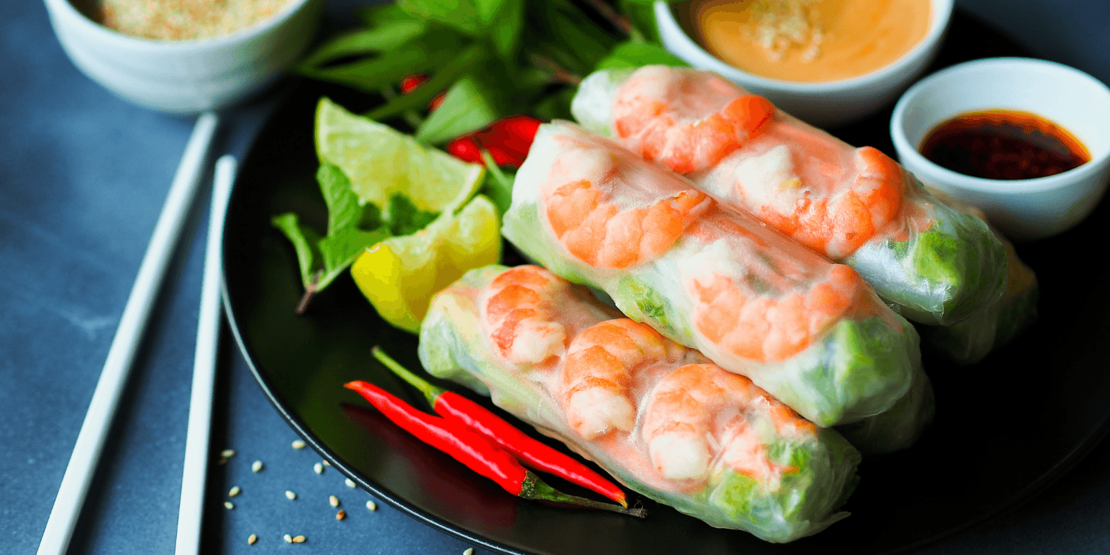 Frisse springrolls met garnalen: een perfect lenterecept