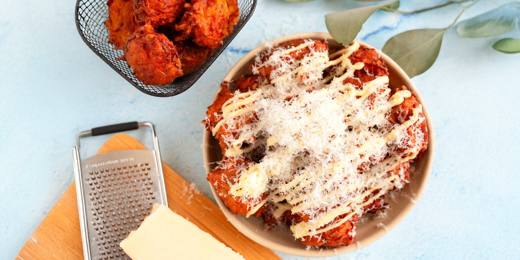 Knapperige (!) zoete aardappelbites met Parmezaan & truffel