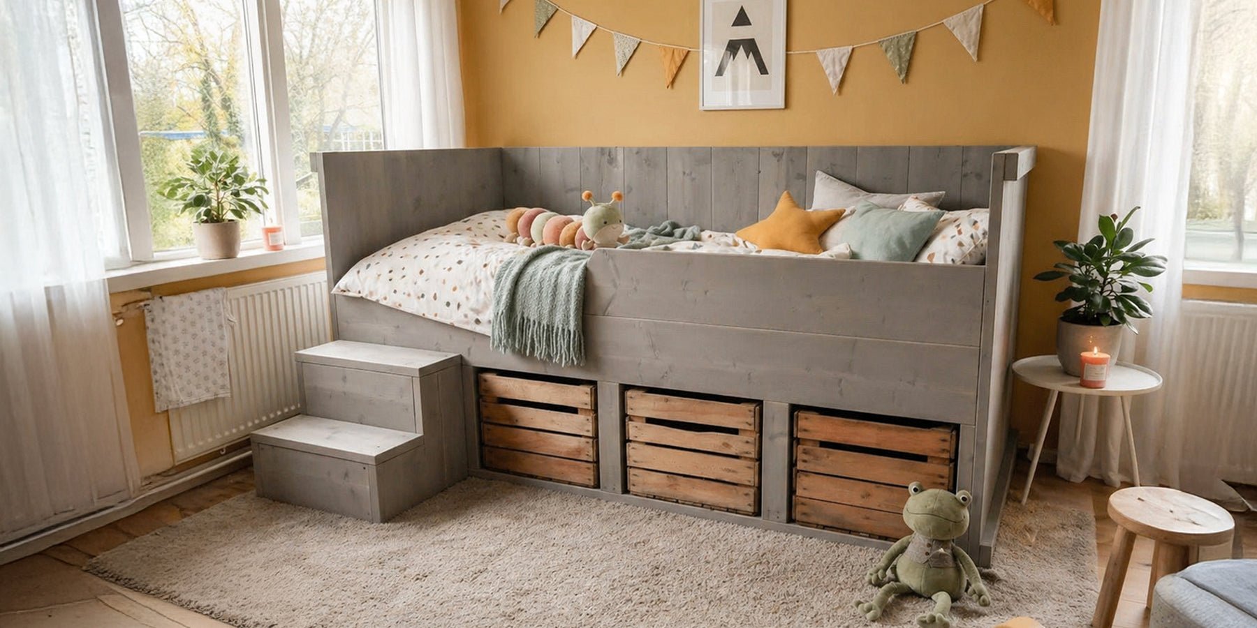 De kinderkamer inrichten met natuurlijke materialen: waarom een steigerhouten kinderbed een slimme keuze is