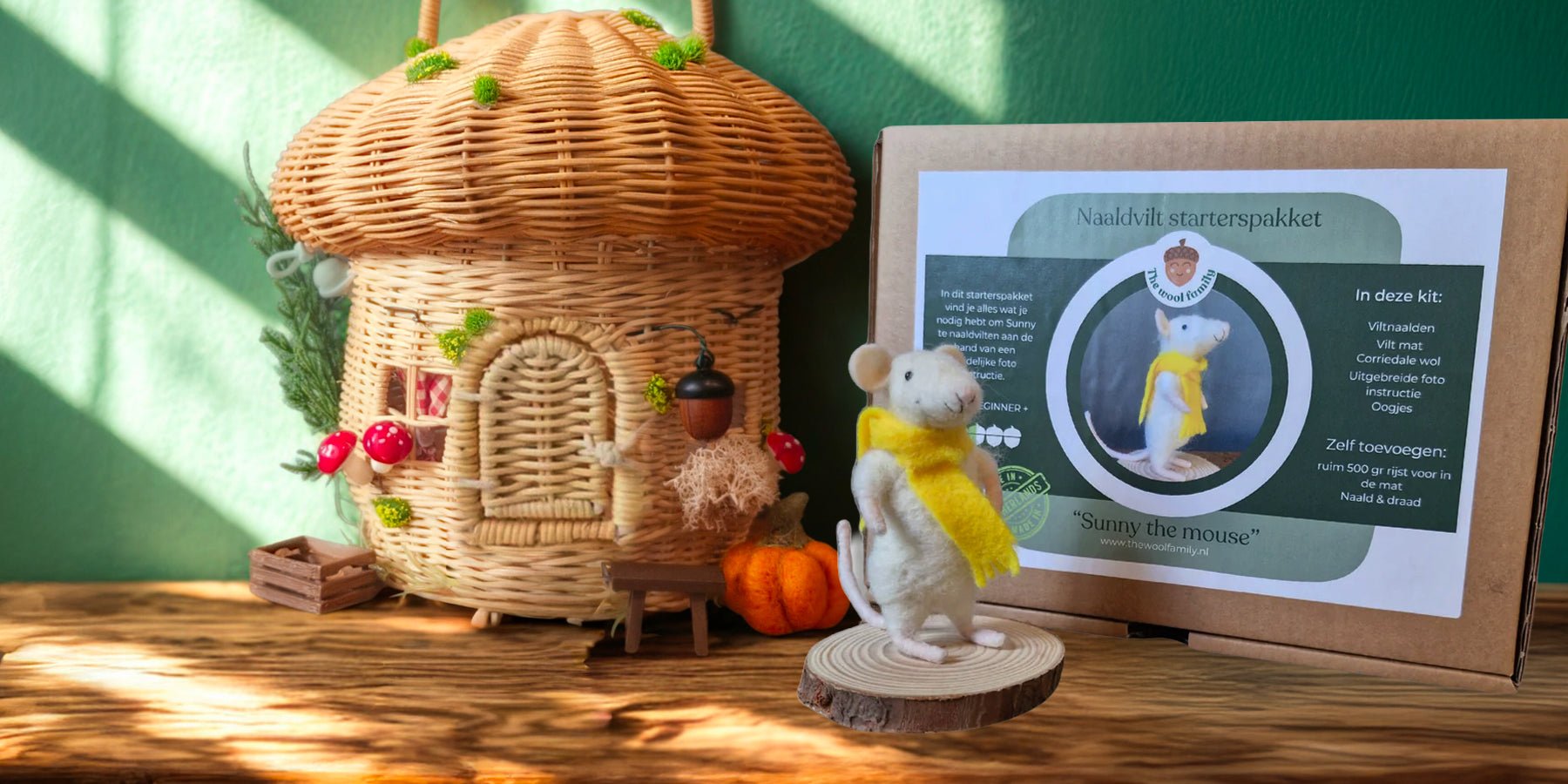 Win: een DIY vilten muisje mét paddenstoelhuisje - Happlify