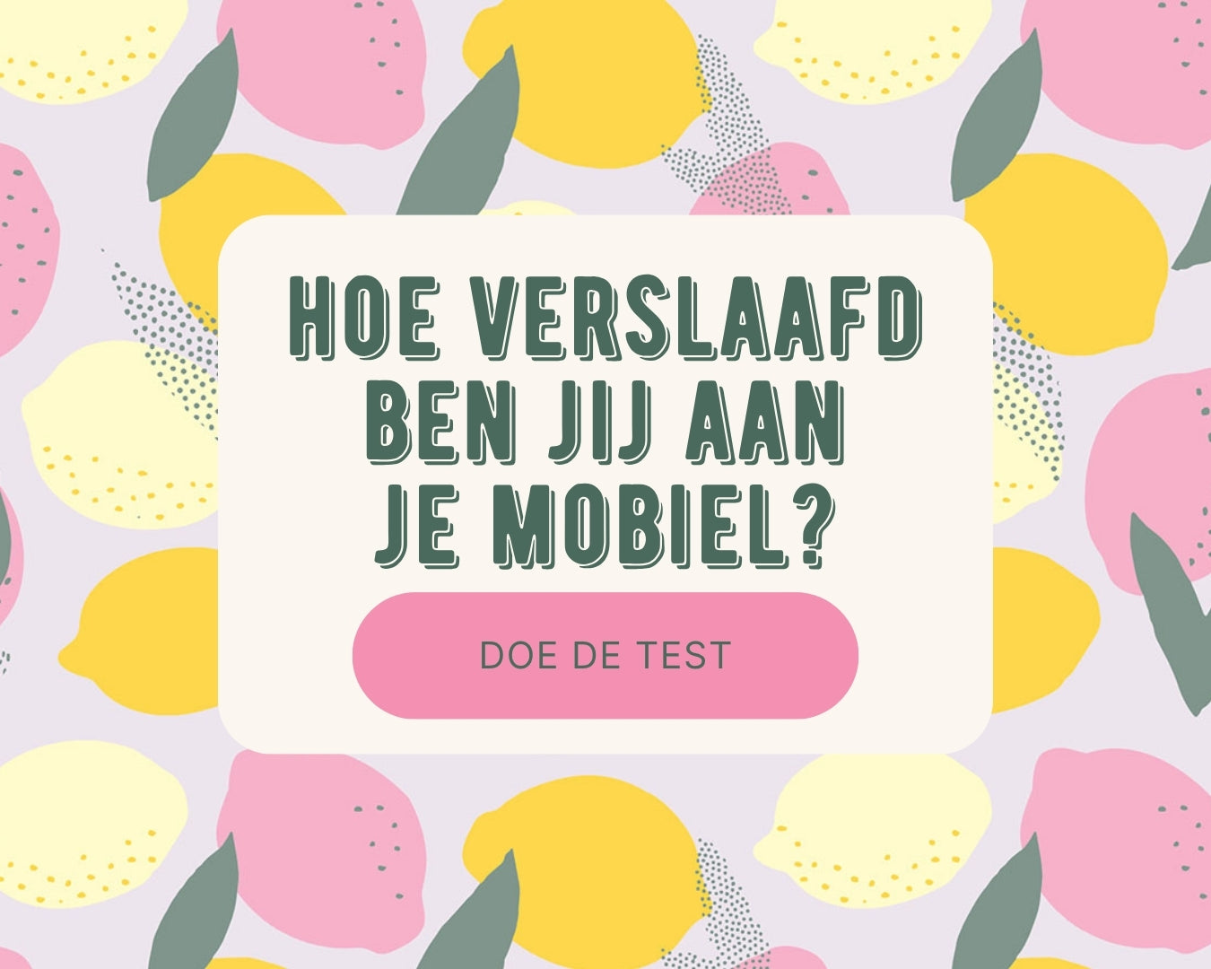 Digitaal verslaafd TEST